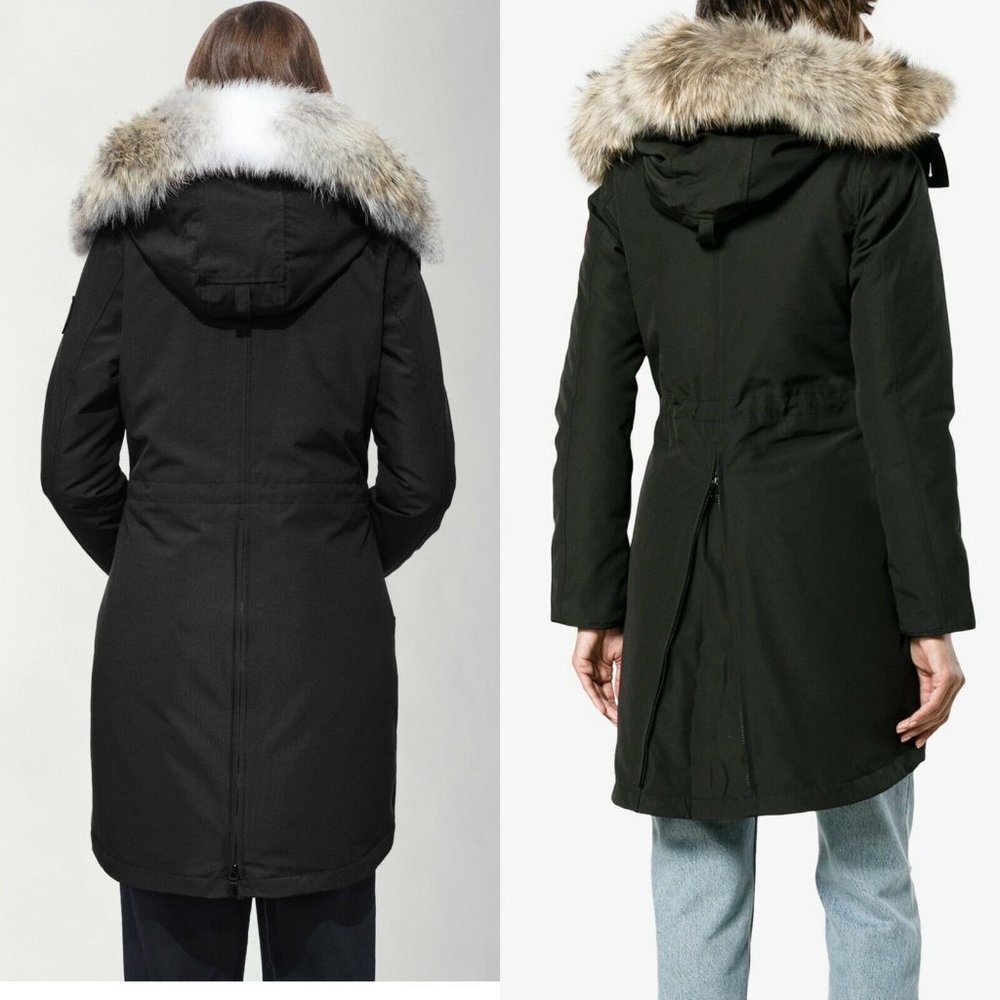 🔥Host Pick‼️Canada Goose Fur-Trim Hooded Black S - Picture 5 of 12